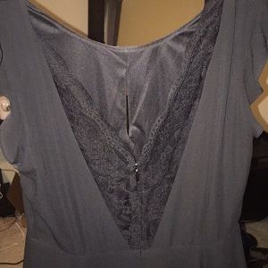Express LBD V-cut back with lace Size S